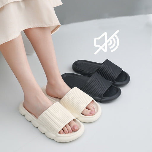 Wave Bottom Slippers - Women's Bathroom Shoes