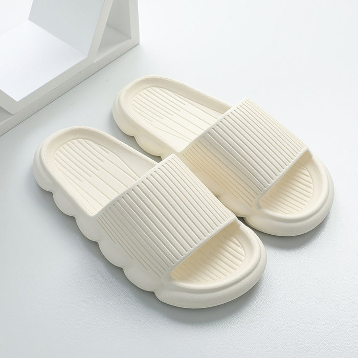 Wave Bottom Slippers - Women's Bathroom Shoes